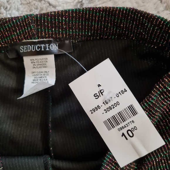 NWT Seduction Multicolor Biker Shorts Size Small - Picture 2 of 6